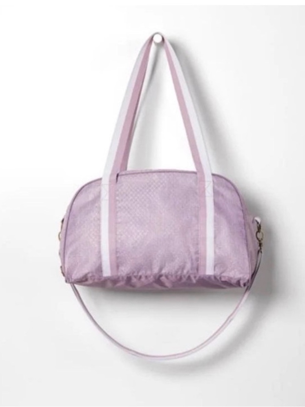 Thirty-One All Packed Mini Duffle Bag Purple Crosshatch - New in Bag - Picture 2 of 5